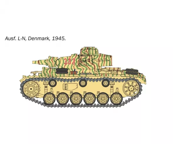PZ.KPFW III AusF.J/L/M/N 1:56 Italeri - 25757