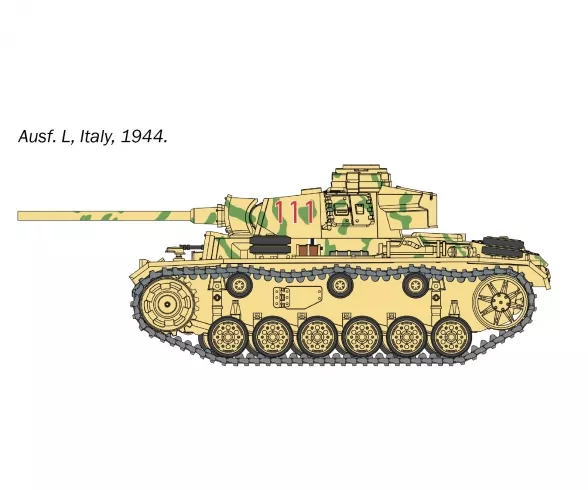 PZ.KPFW III AusF.J/L/M/N 1:56 Italeri - 25757