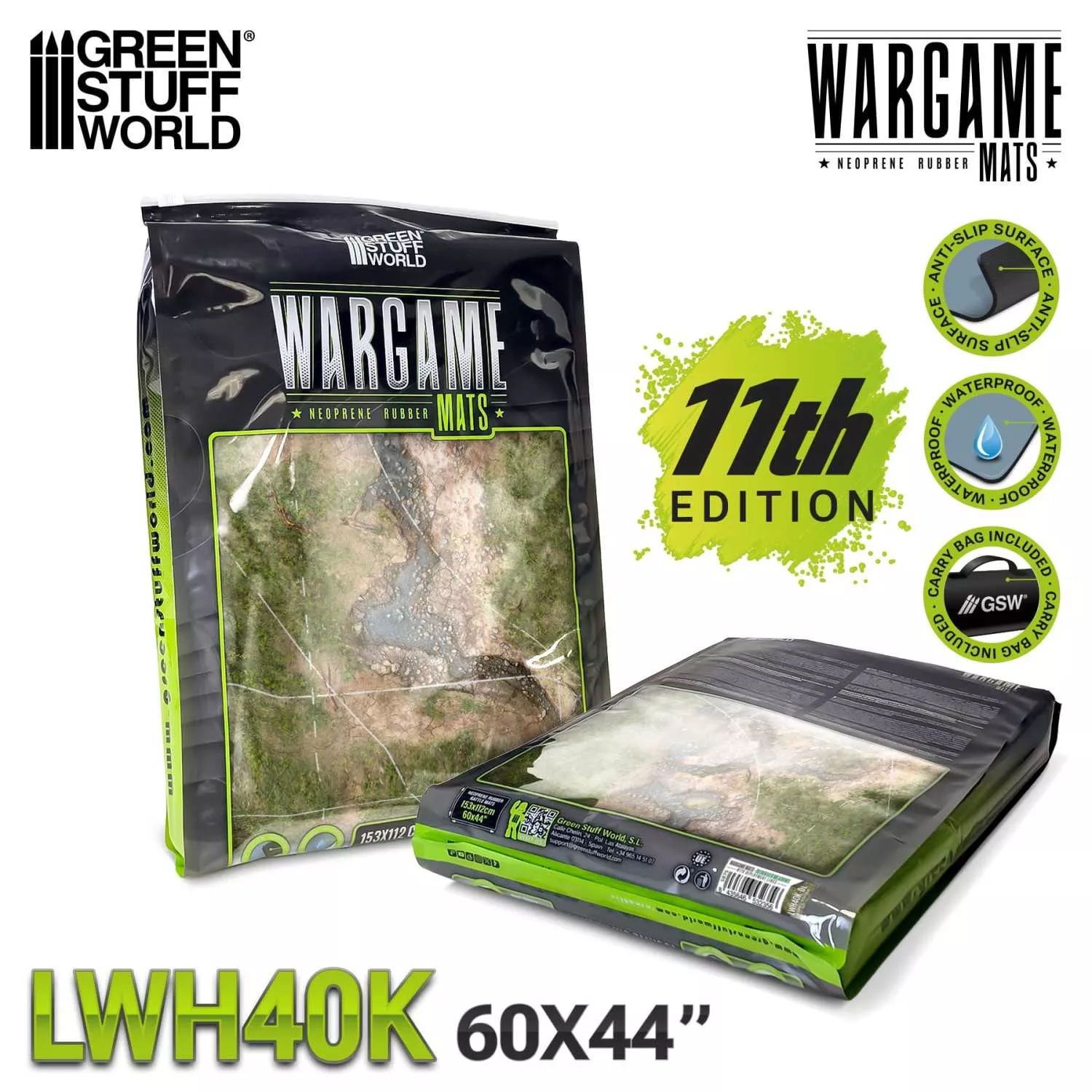 Tapis De Wargame Duskriver Meadows+ Zone Déploiement 60X44'' GSW - 5875