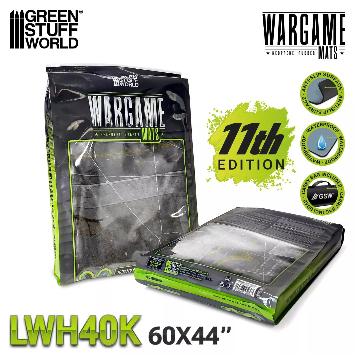 Tapis De Wargame Ground Zero District + Zone Déploiement 60X44'' GSW - 5876