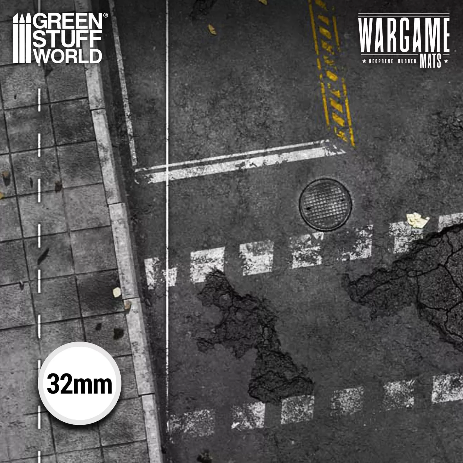 Tapis De Wargame Ground Zero District + Zone Déploiement 60X44'' GSW - 5876
