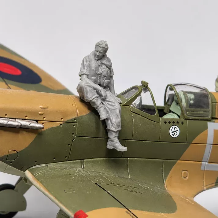 RAF Pilote Au Repos 1:32 Warfront Models - WFM32F012