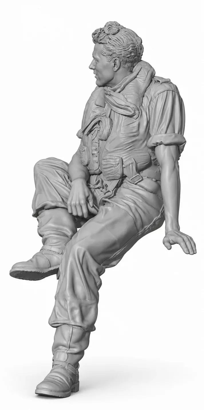 RAF Pilote Au Repos 1:32 Warfront Models - WFM32F012